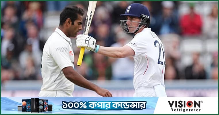 লর্ডসে বৃষ্টিভেজা দিনে লরেন্সের ফিফটি