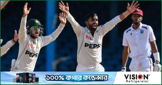 সাজিদ-উসমানের স্পিনে উড়ে গেল ওয়েস্ট ইন্ডিজ