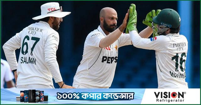 বাবরের সেঞ্চুরি মিস, সাজিদের ঘূর্ণিতে চালকের আসনে পাকিস্তান