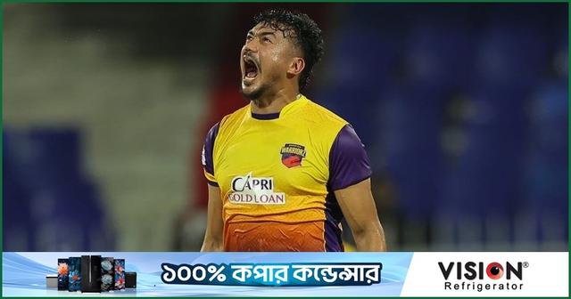 উজ্জ্বল তাসকিন, জয় পেল শারজাহ ওয়ারিয়র্স