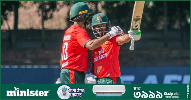 তানজিদের ঝলমলে ফিফটি, শেষের নাটকীয়তা উতরে বাংলাদেশের সিরিজ জয়