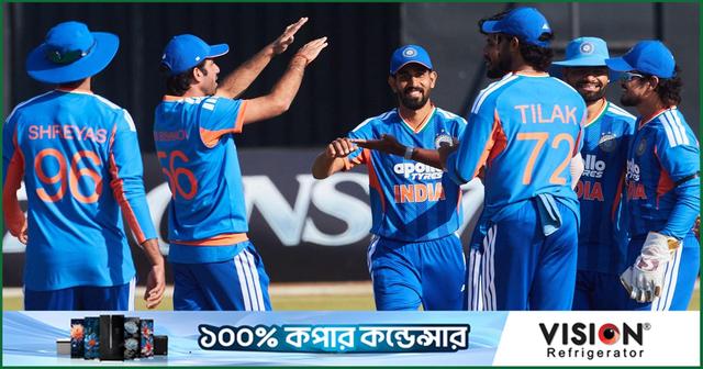 জিম্বাবুয়েকে হারিয়ে আইসিসি র‍্যাঙ্কিংয়ের শীর্ষে ফিরল ভারত