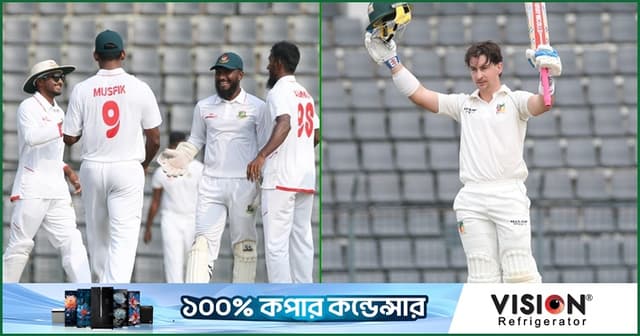 ক্যাম্পবেলের ঝড়ো সেঞ্চুরি, এগিয়ে চলেছে জিম্বাবুয়ে