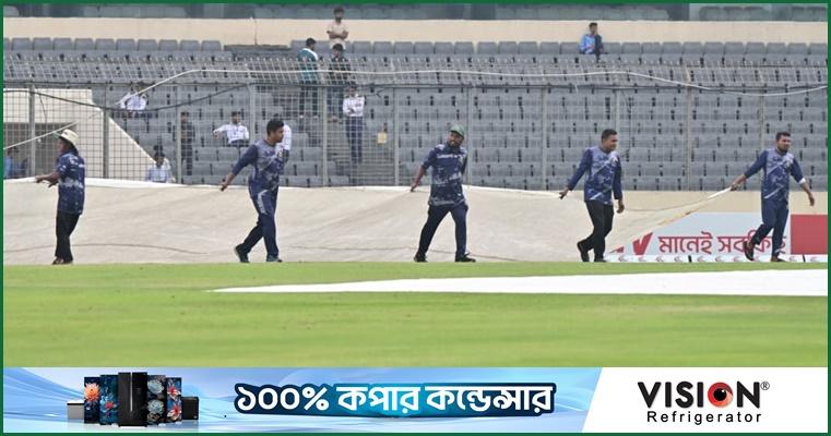 মিরপুর টেস্টে আবারও বৃষ্টির হানা
