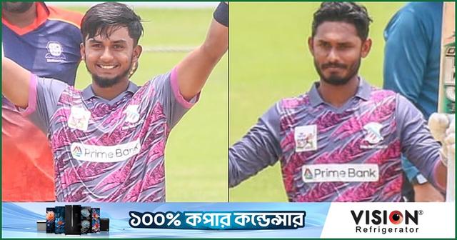 তানজিদ-দিপুর সেঞ্চুরিতে প্রাইম ব্যাংকের বিশাল জয়