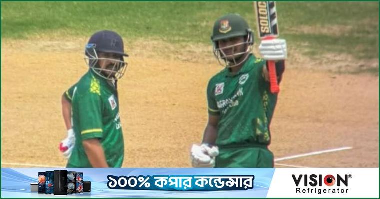 রবিনের সেঞ্চুরি, বৃষ্টি আইনে জিতল অগ্রণী ব্যাংক