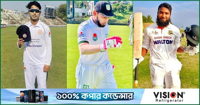 তিন ড্র-এর দিনে মুশফিক-সালমানের সেঞ্চুরি, জিসানের ৬ রানের আক্ষেপ