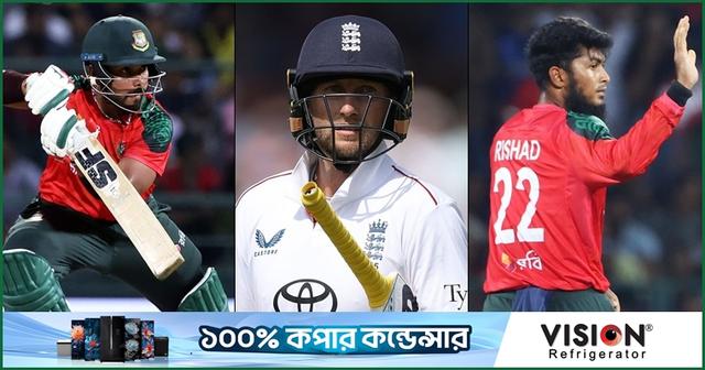 টেস্টে ফের ১ নম্বরে রুট, টি-টোয়েন্টিতে রিশাদ-ইমনের বড় লাফ