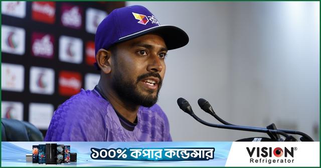 মেহেদী হাসান মিরাজ, ৮ জুন ২০২৬, ঢাকা : ম্যাচ পূর্ববর্তী সংবাদ সম্মেলন