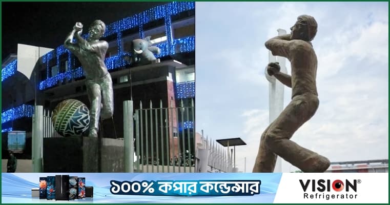 ভাস্কর্যে ফাটল, সাময়িক বন্ধ মিরপুর স্টেডিয়ামের ২ নম্বর গেট