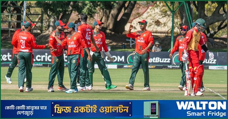 নাহিদ রানার অগ্নিঝরা বোলিং, জিম্বাবুয়ের বড় পুঁজি