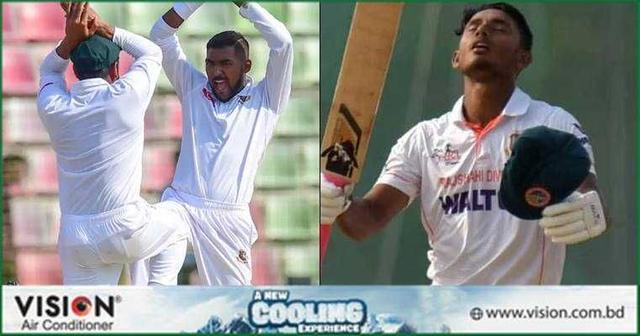 অপুর ঘূর্ণি জাদুতে ম্লান তানজিদের লড়াই, বড় জয় পেল দক্ষিণাঞ্চল