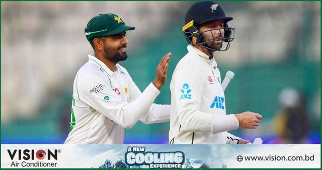 পঞ্চম দিনের নাটকীয়তার পর ড্র পাকিস্তান-নিউজিল্যান্ড ম্যাচ