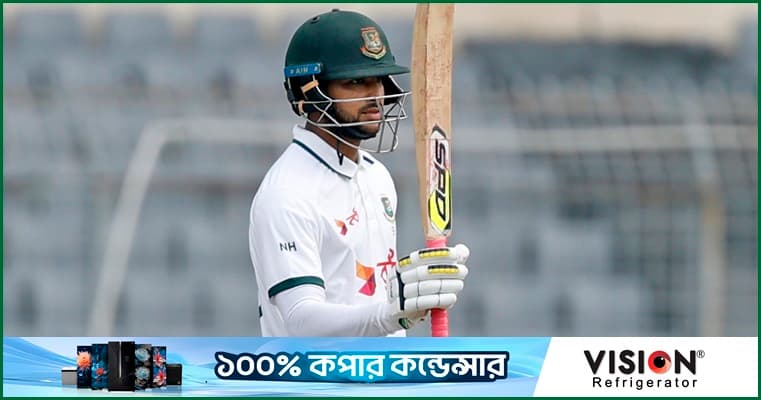 দ্বিতীয় ইনিংসে থেমেছে বাংলাদেশ, ওয়েস্ট ইন্ডিজের লক্ষ্য কত?